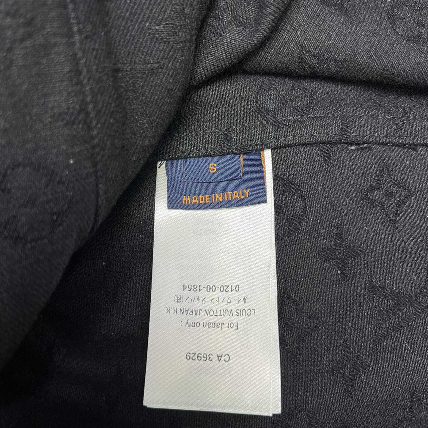Louis Vuitton 1ABJDT Monogram Short-sleeved Denim Shirt