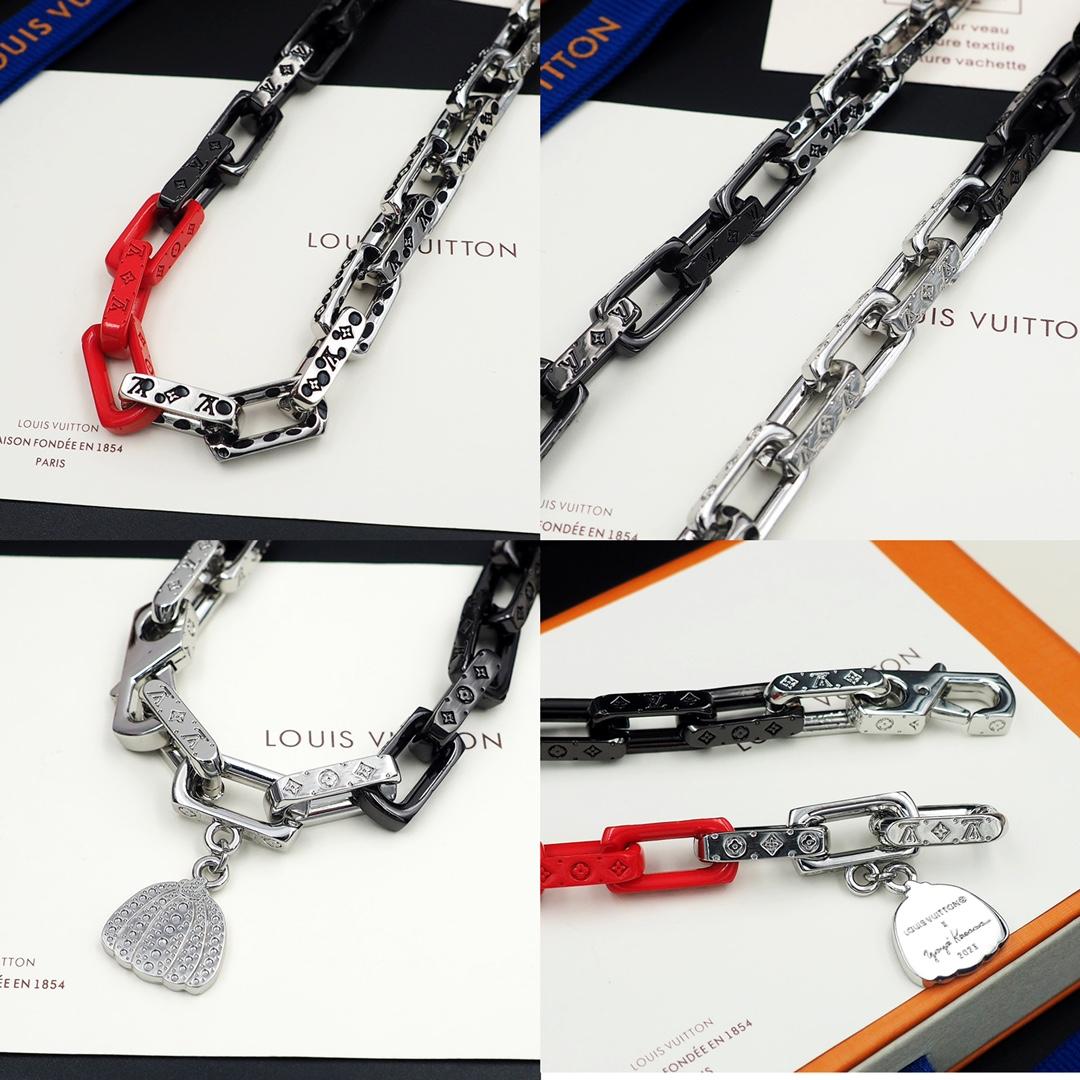 LV x YK Monogram Chain Necklace - Luxury All Fashion Jewelry - Fashion  Jewelry, Men M01087
