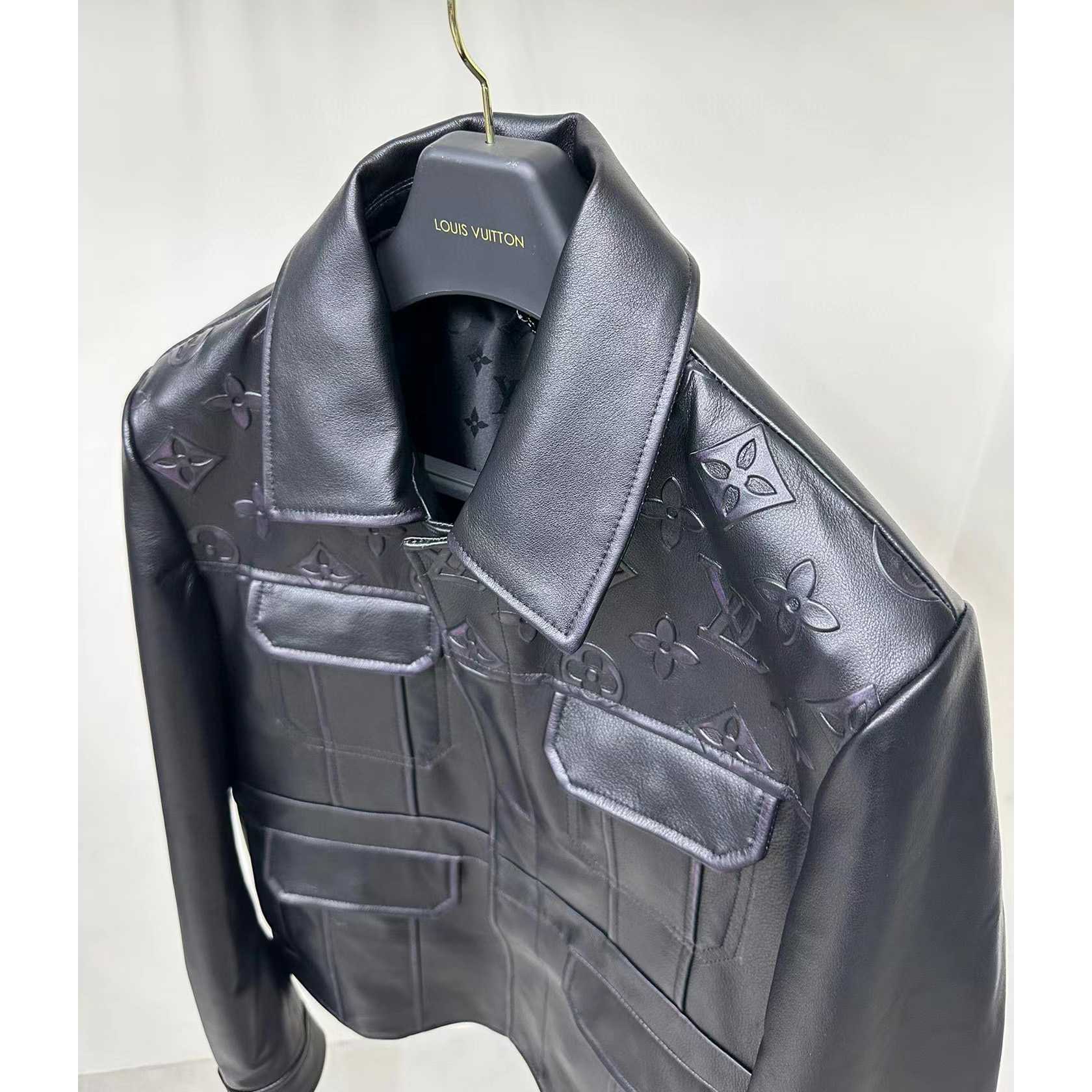 Louis Vuitton Monogram Leather Trucker Jacket
